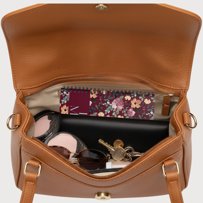 Floral Spiral Notebook with Custom Name