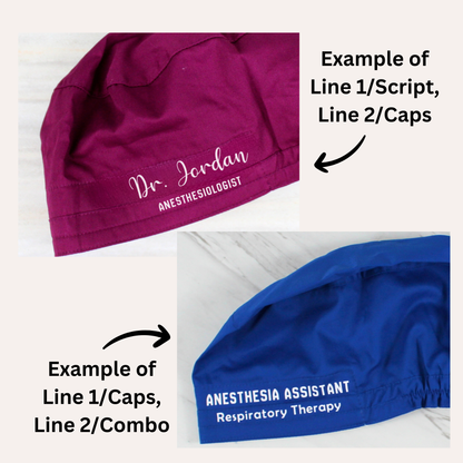 Custom Scrub Cap